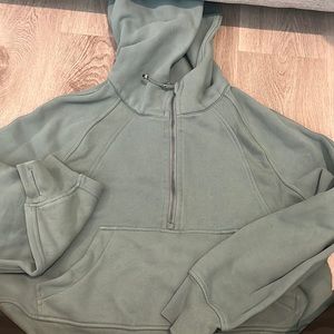 Teal scuba hoodie oversized